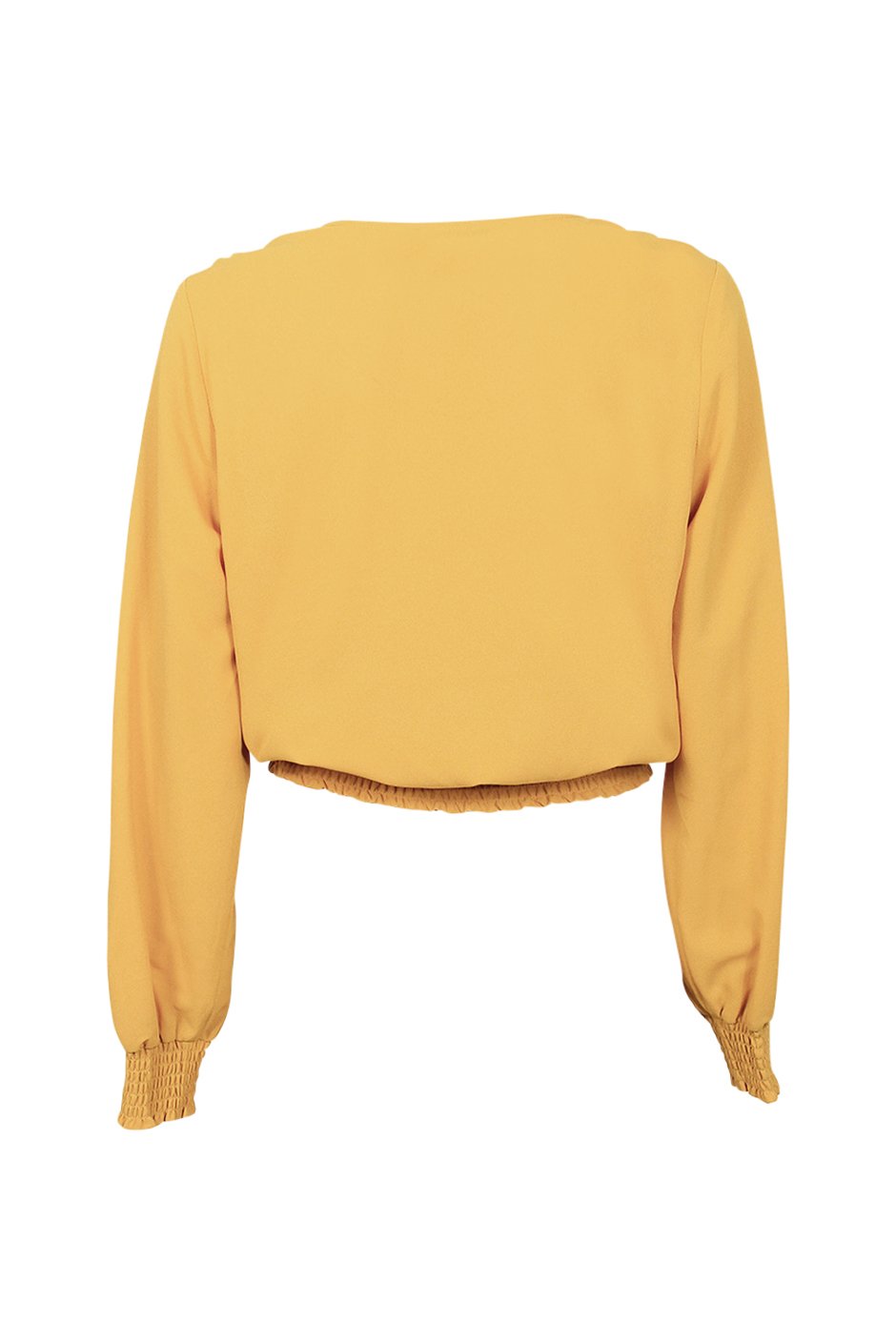 [TEST] Natalie Shirred Wrap Top
