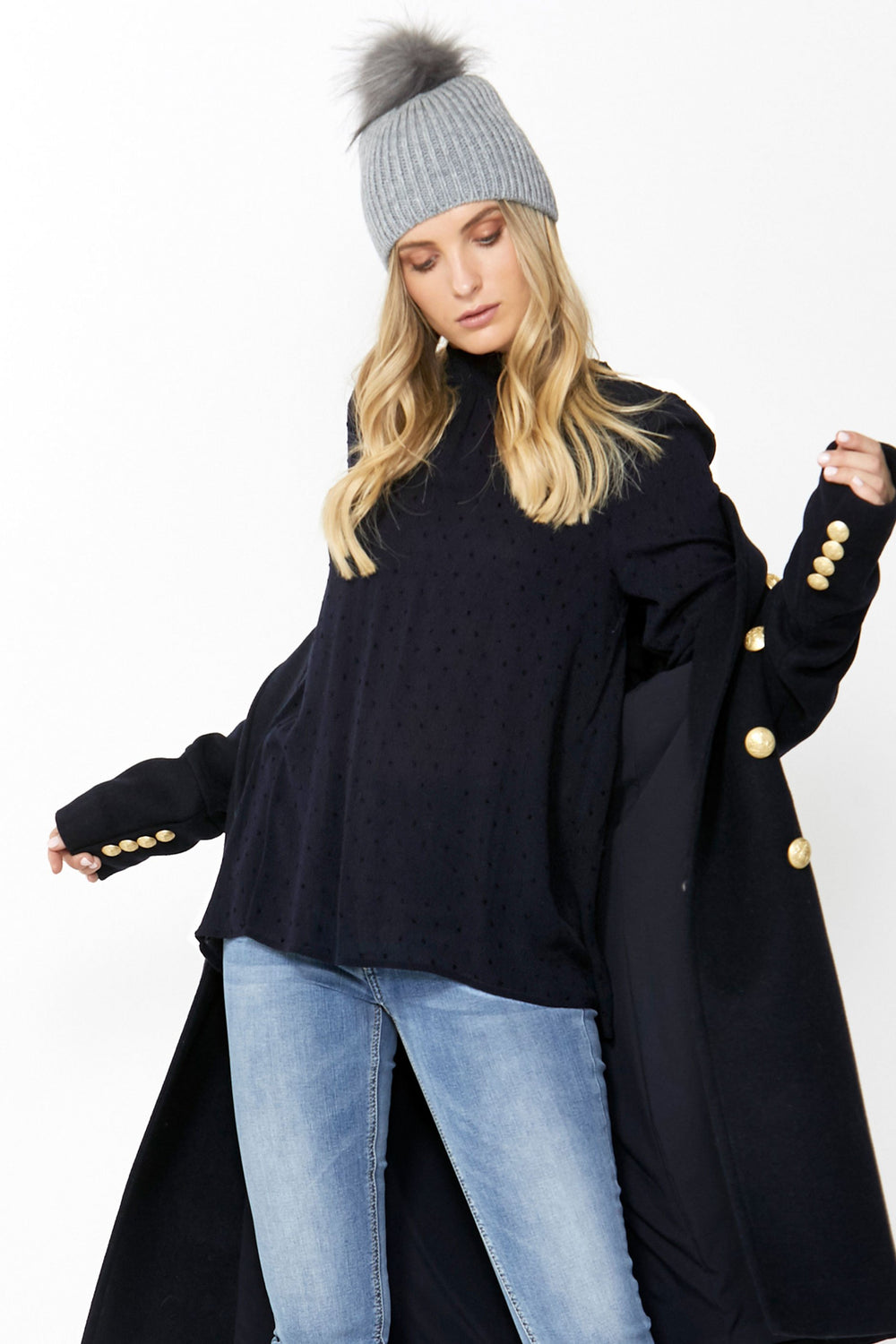 [TEST] Chloe Textured High Neck Top