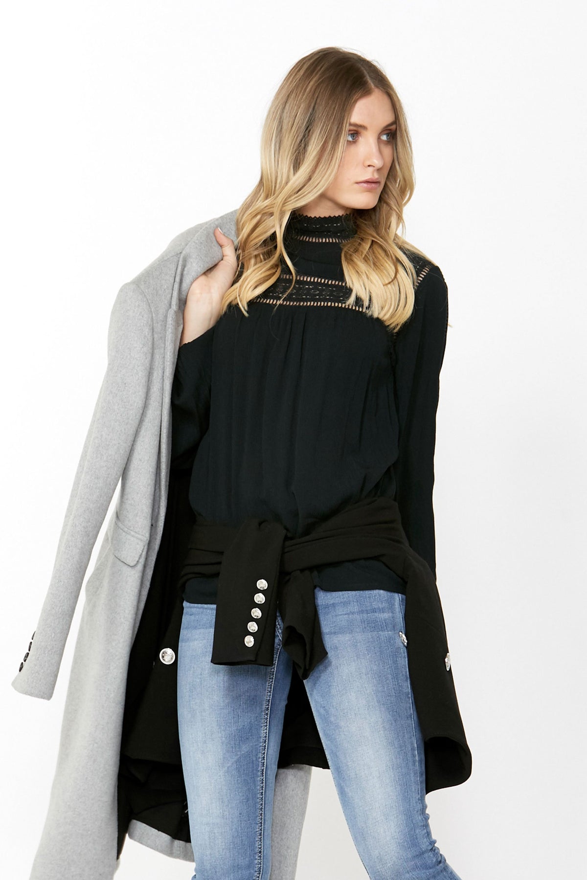 [TEST] Annie Lace Detail Blouse