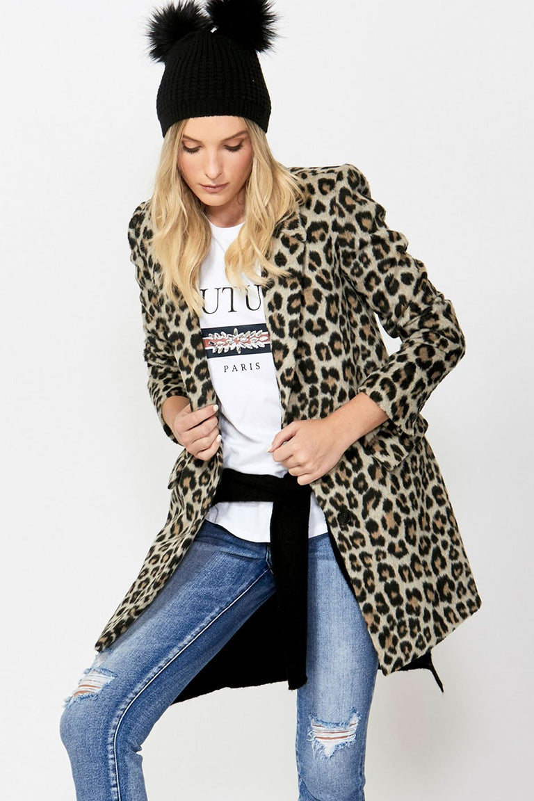 [TEST] Yasmin Leopard Crombie Coat