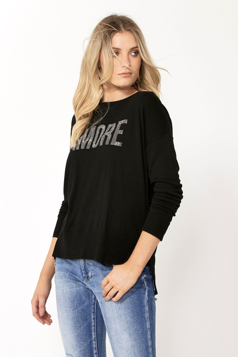 [TEST] Amore Embellished Text Knit
