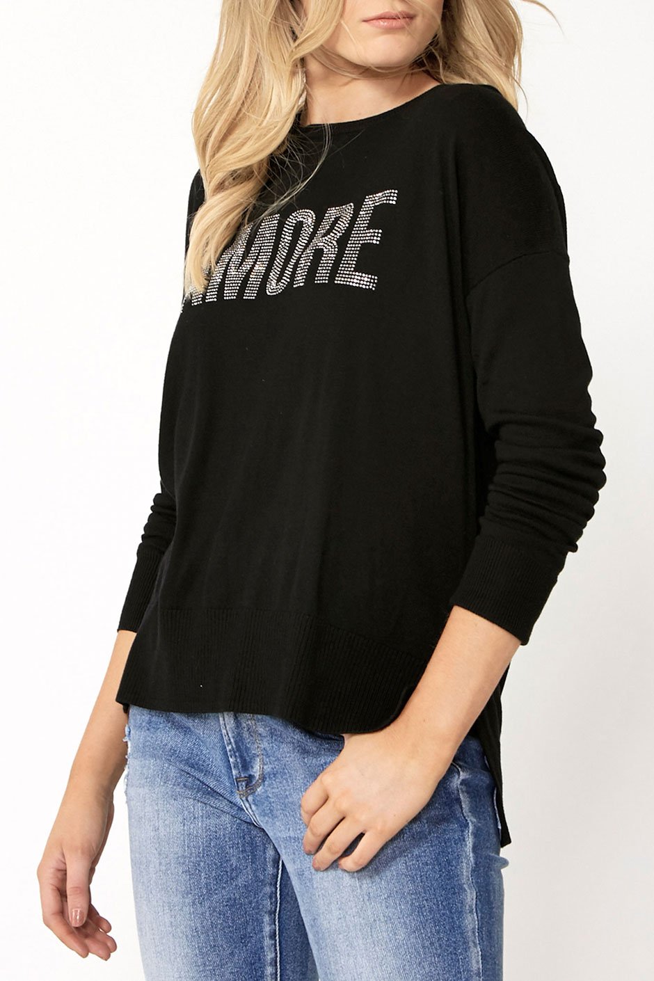 [TEST] Amore Embellished Text Knit