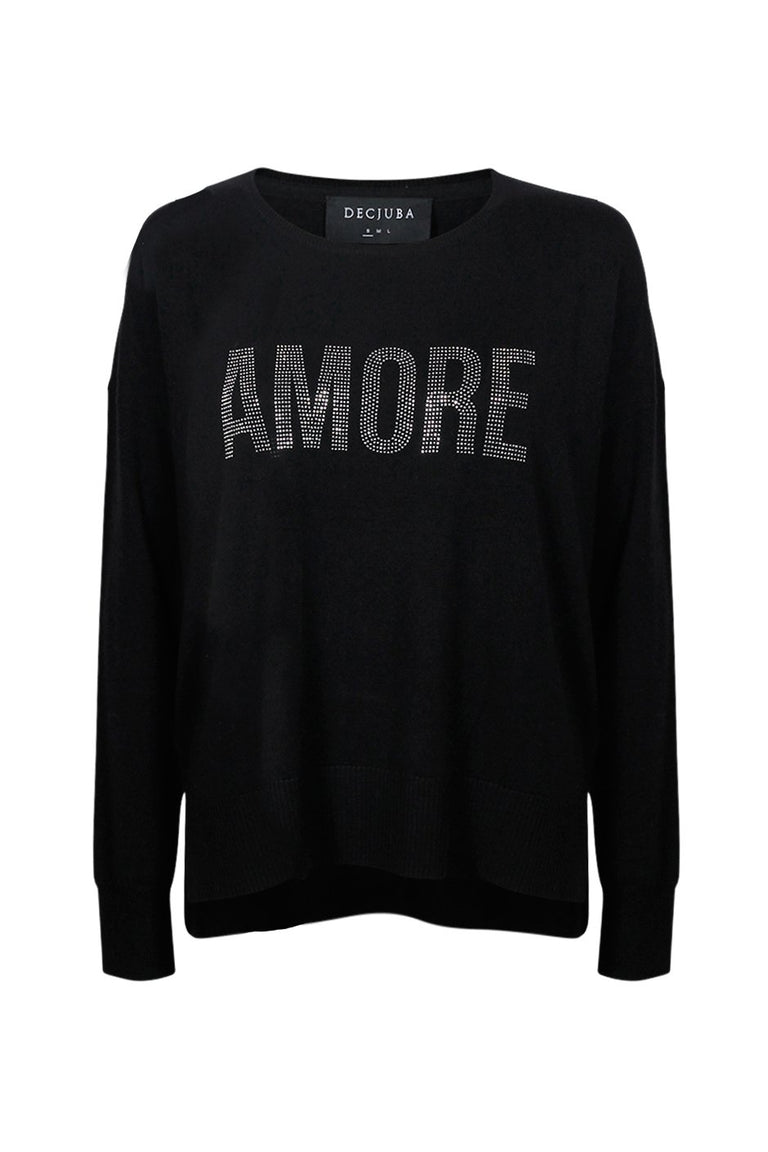[TEST] Amore Embellished Text Knit