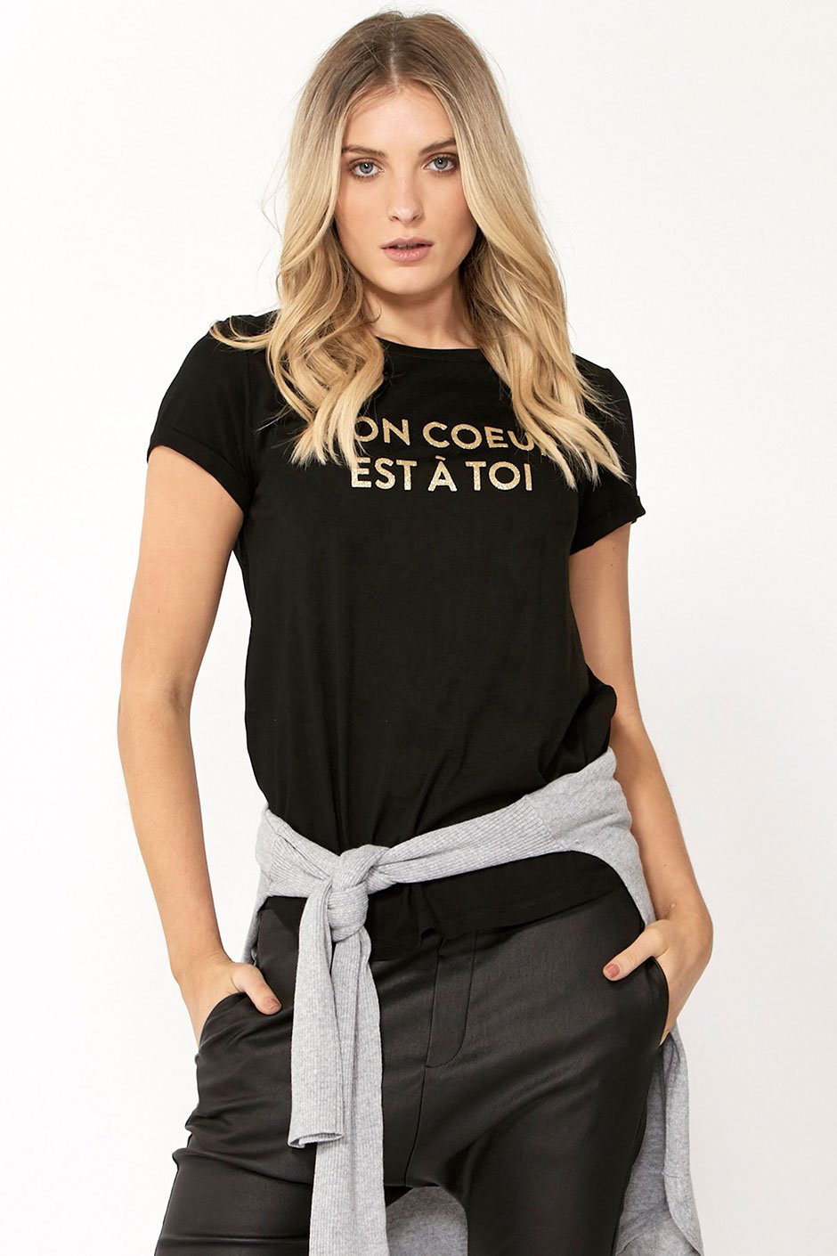 [TEST] Mon Coeur Gold Text Tee