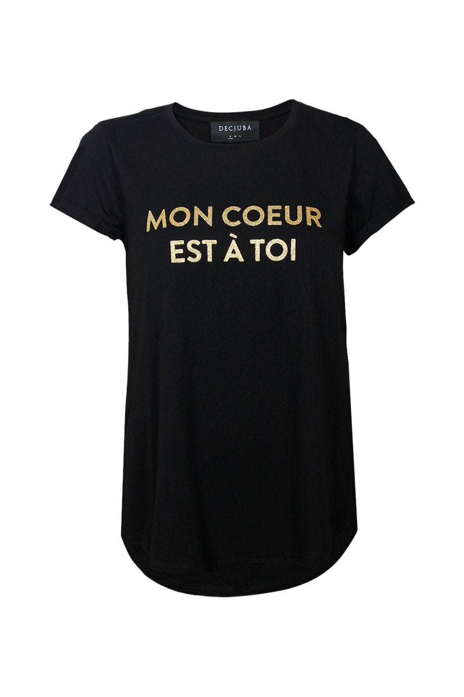 [TEST] Mon Coeur Gold Text Tee