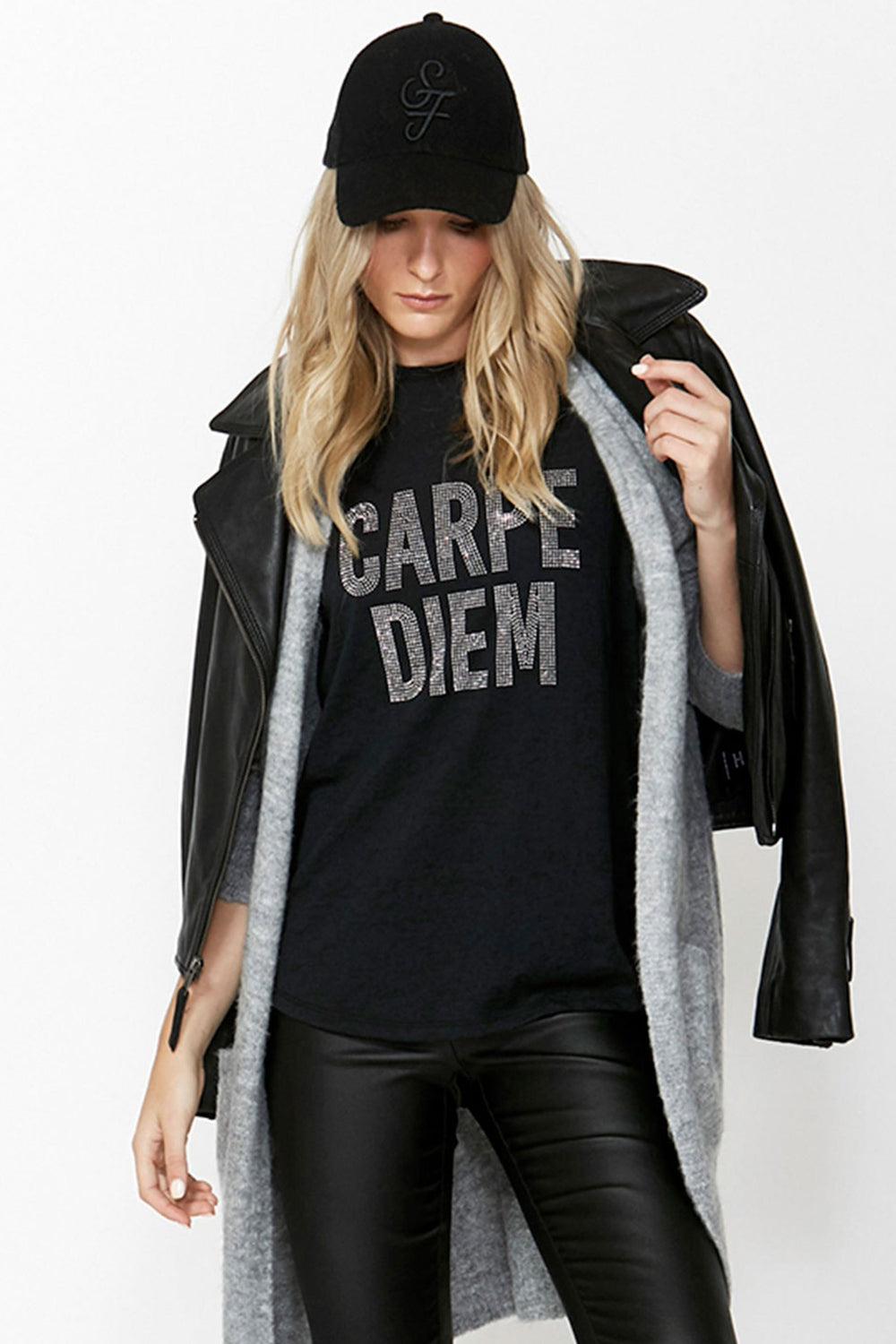 [TEST] Carpe Diem Studded Tee