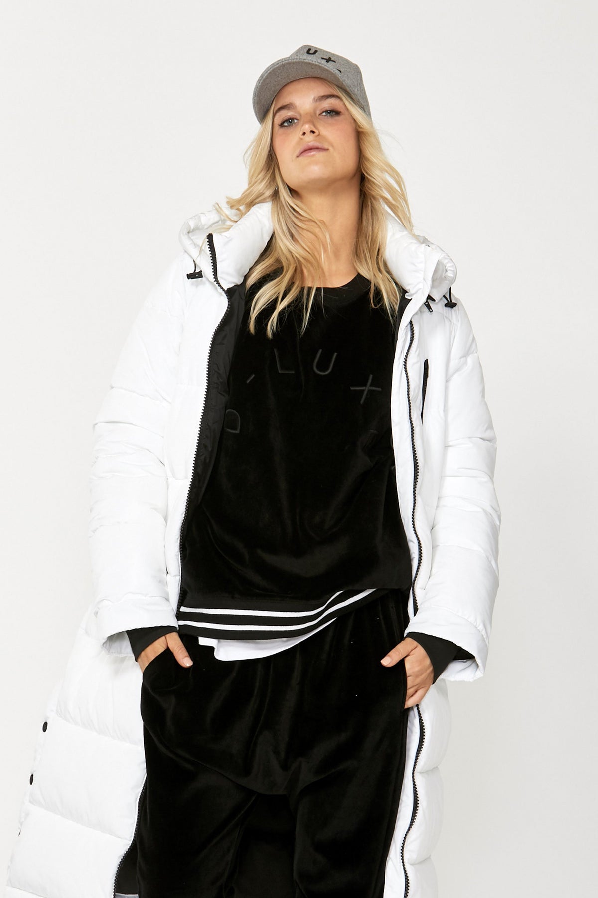 [TEST] Luxe Stripe Rib Velour Sweat