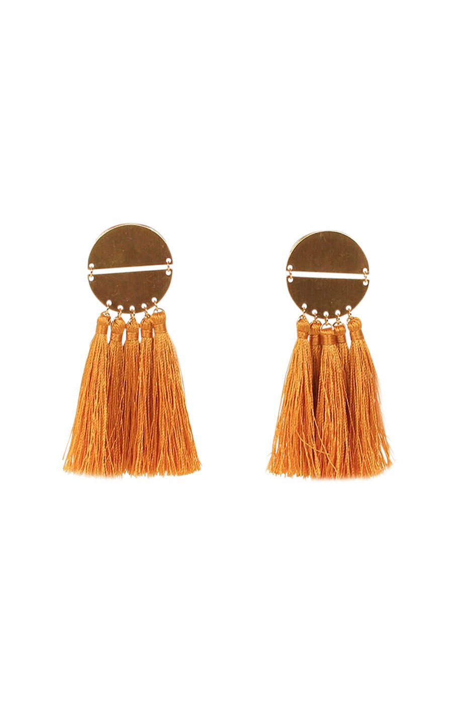 [TEST] Jasmine Disc Tassel Earrings