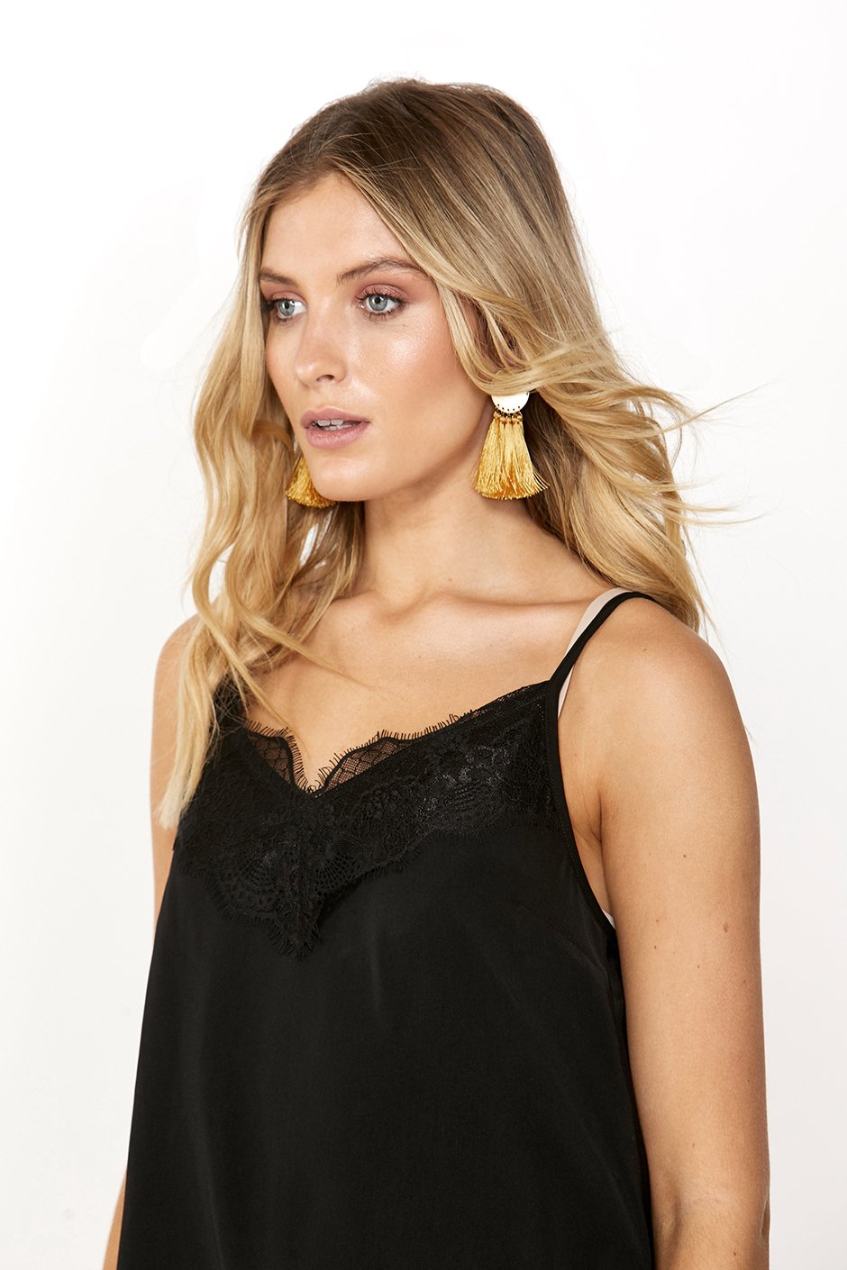 [TEST] Jasmine Disc Tassel Earrings