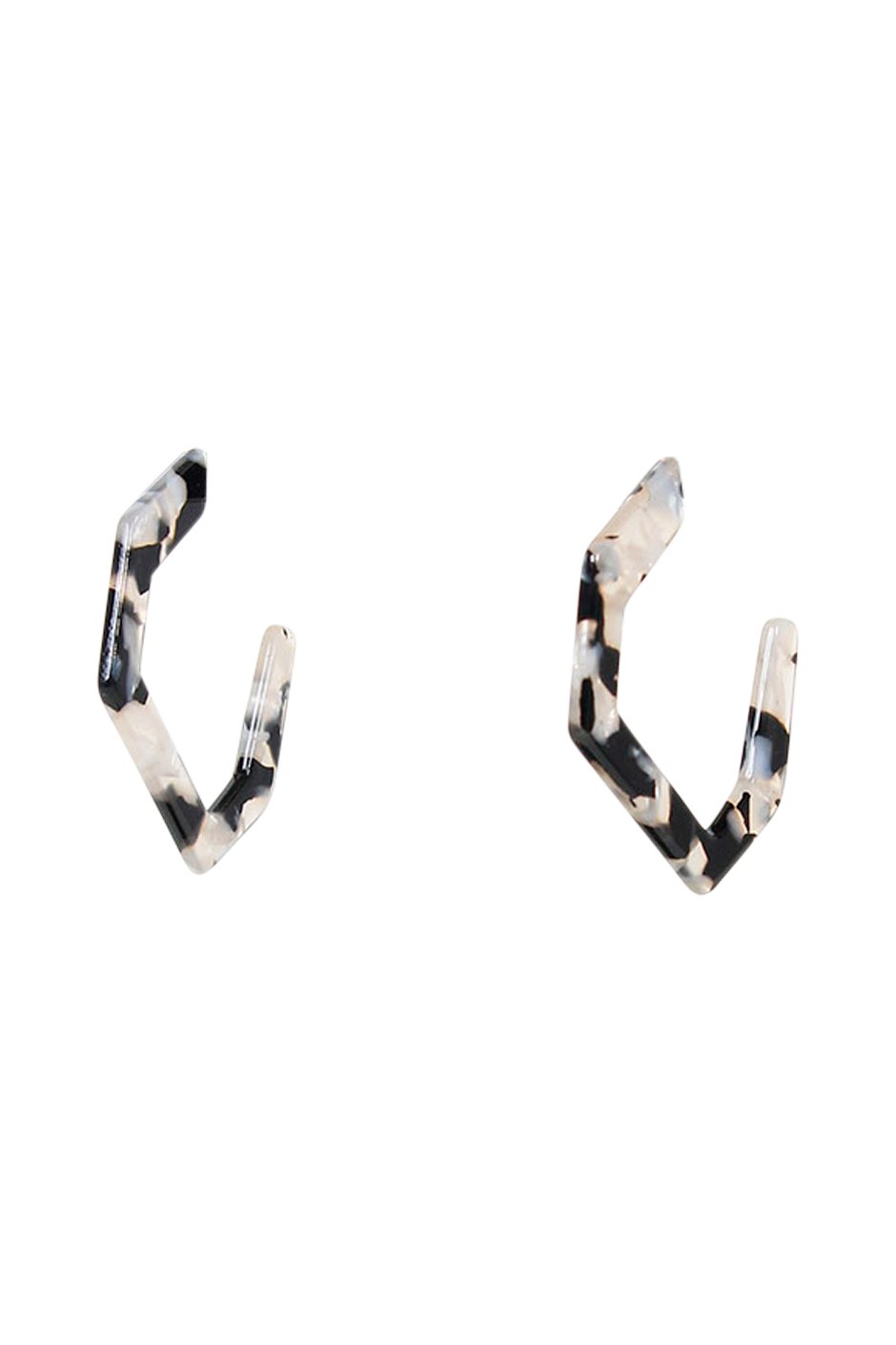 [TEST] Fleur Resin Hoop Earrings