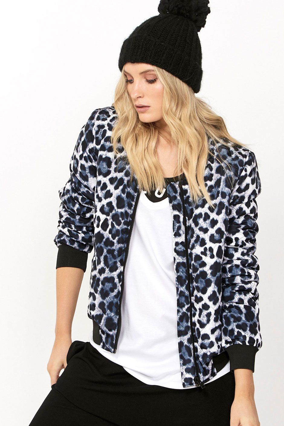 [TEST] Luxe Printed Bomber