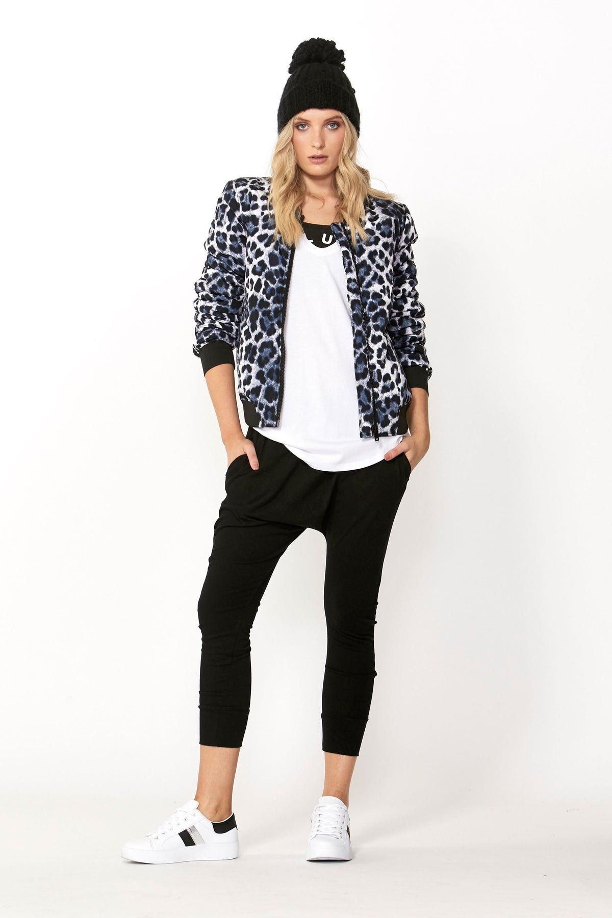 [TEST] Luxe Printed Bomber