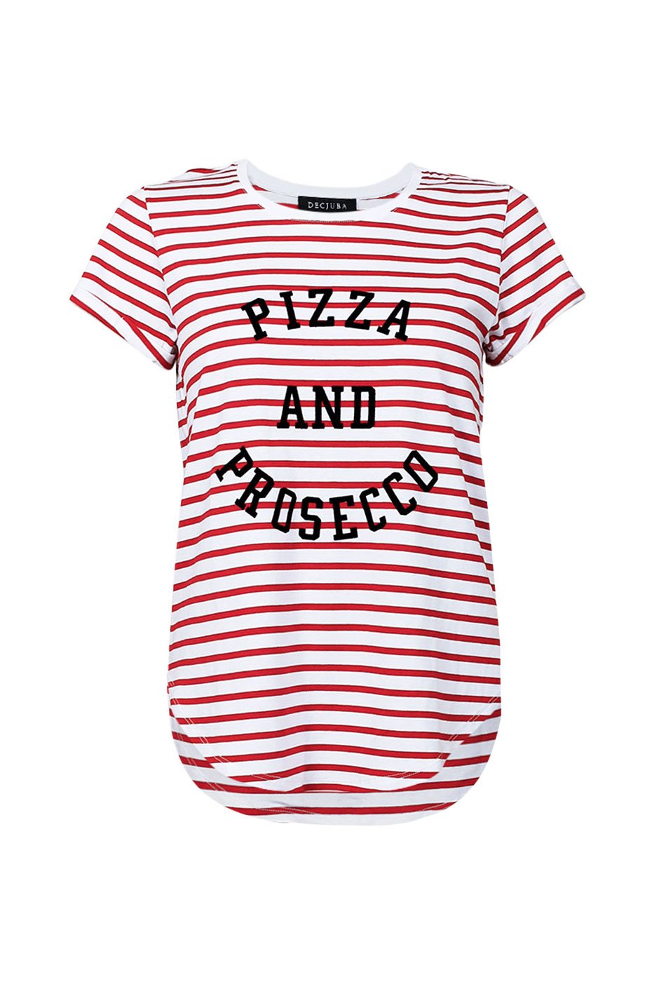[TEST] Pizza and Prosecco Stripe Tee