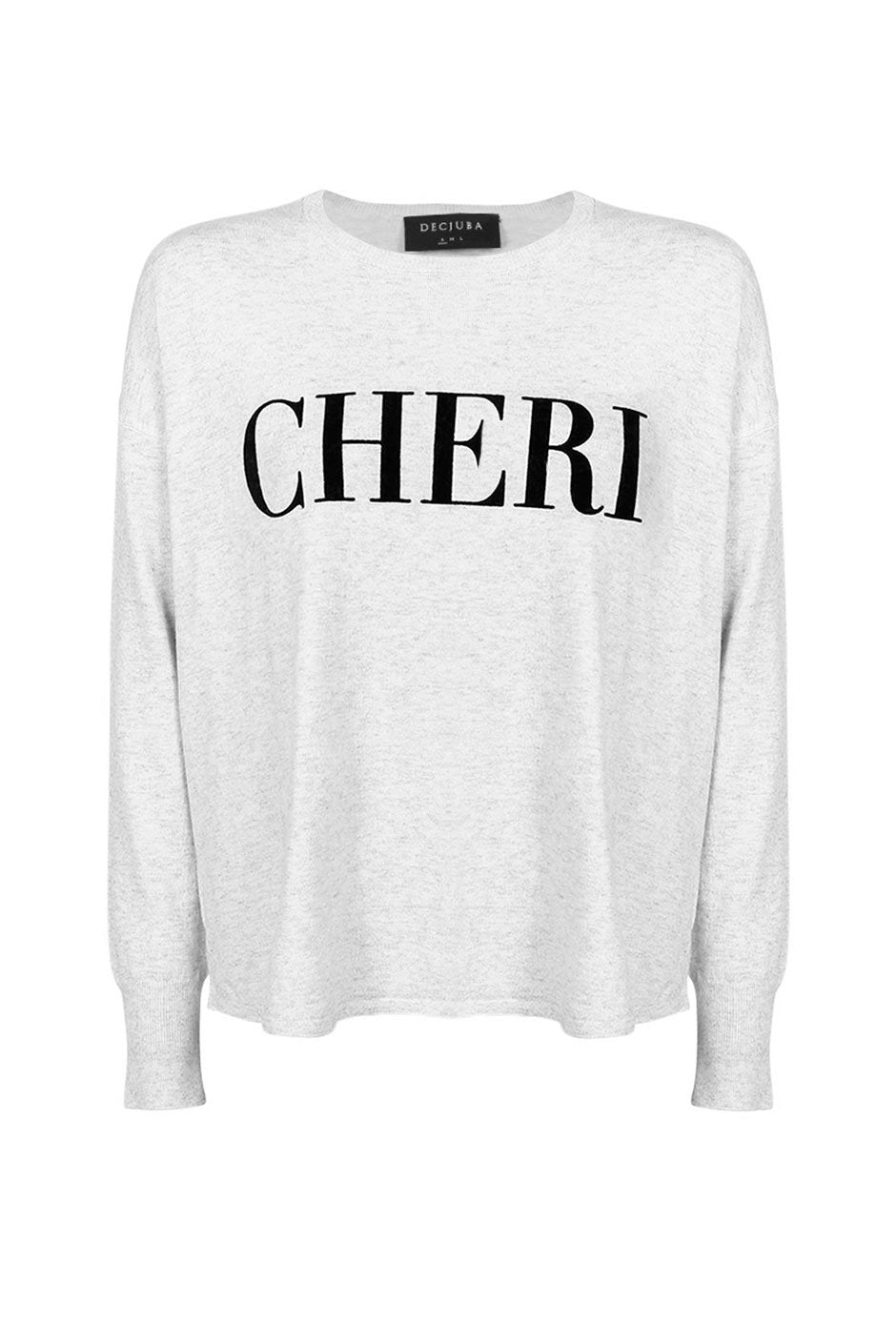 [TEST] Cheri Text Applique Pullover