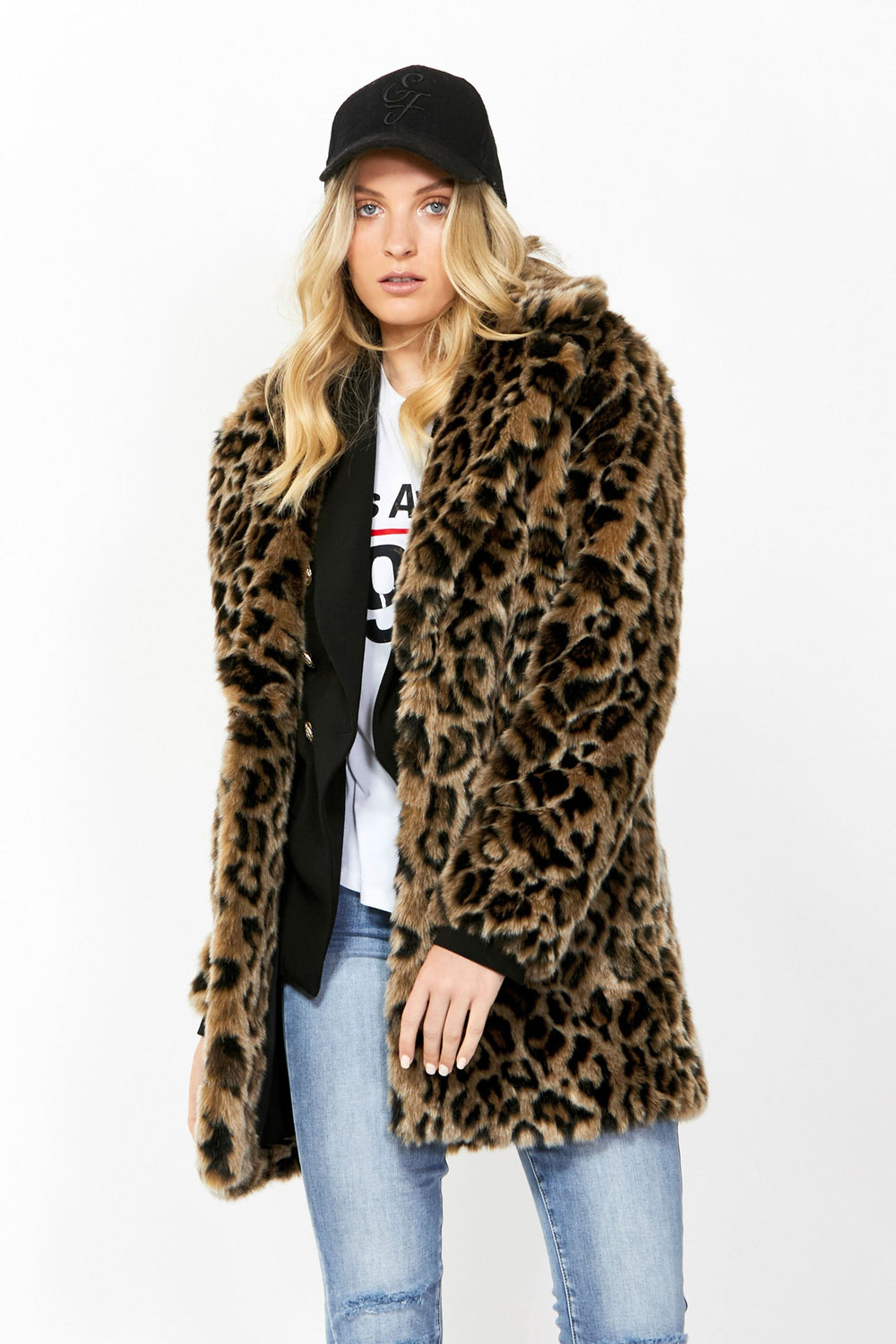 [TEST] Hannah Faux Fur Leopard Coat