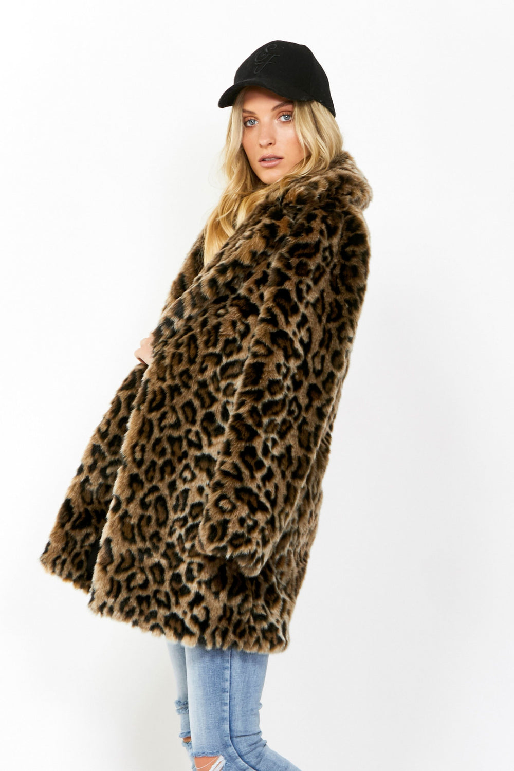 [TEST] Hannah Faux Fur Leopard Coat
