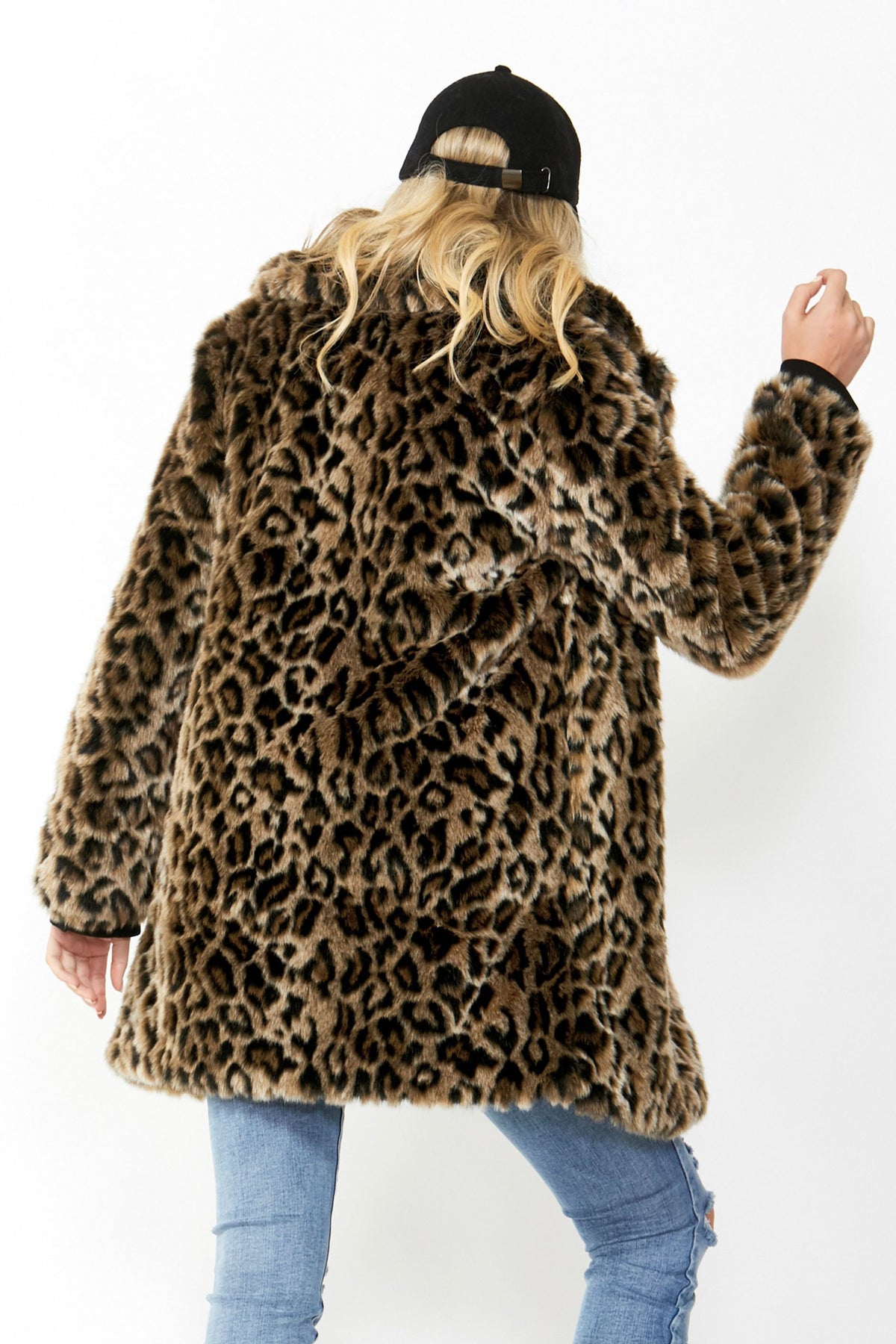 [TEST] Hannah Faux Fur Leopard Coat