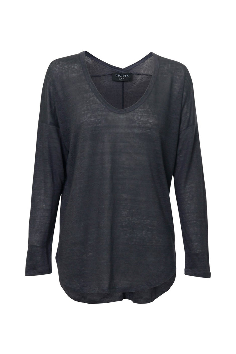 [TEST] Crosby Long Sleeve Linen Tee