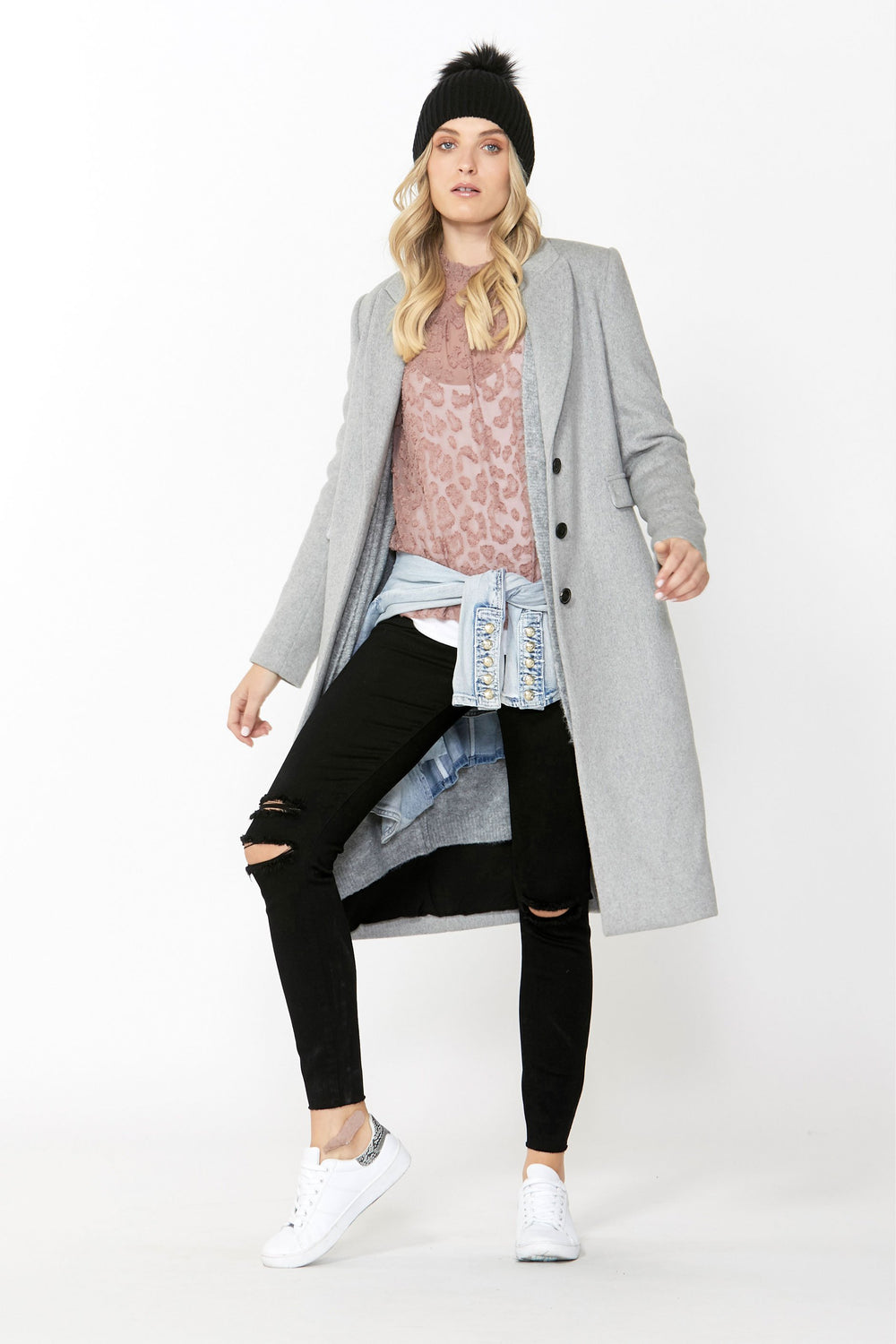 [TEST] Arabella Animal Burnout Blouse