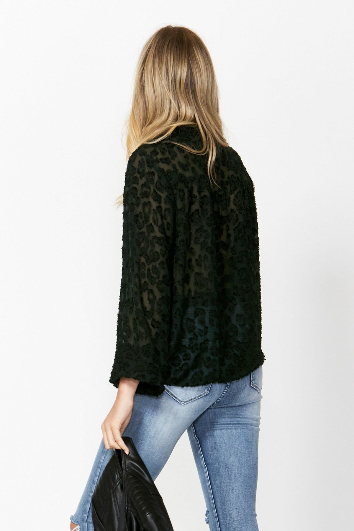 [TEST] Arabella Animal Burnout Blouse