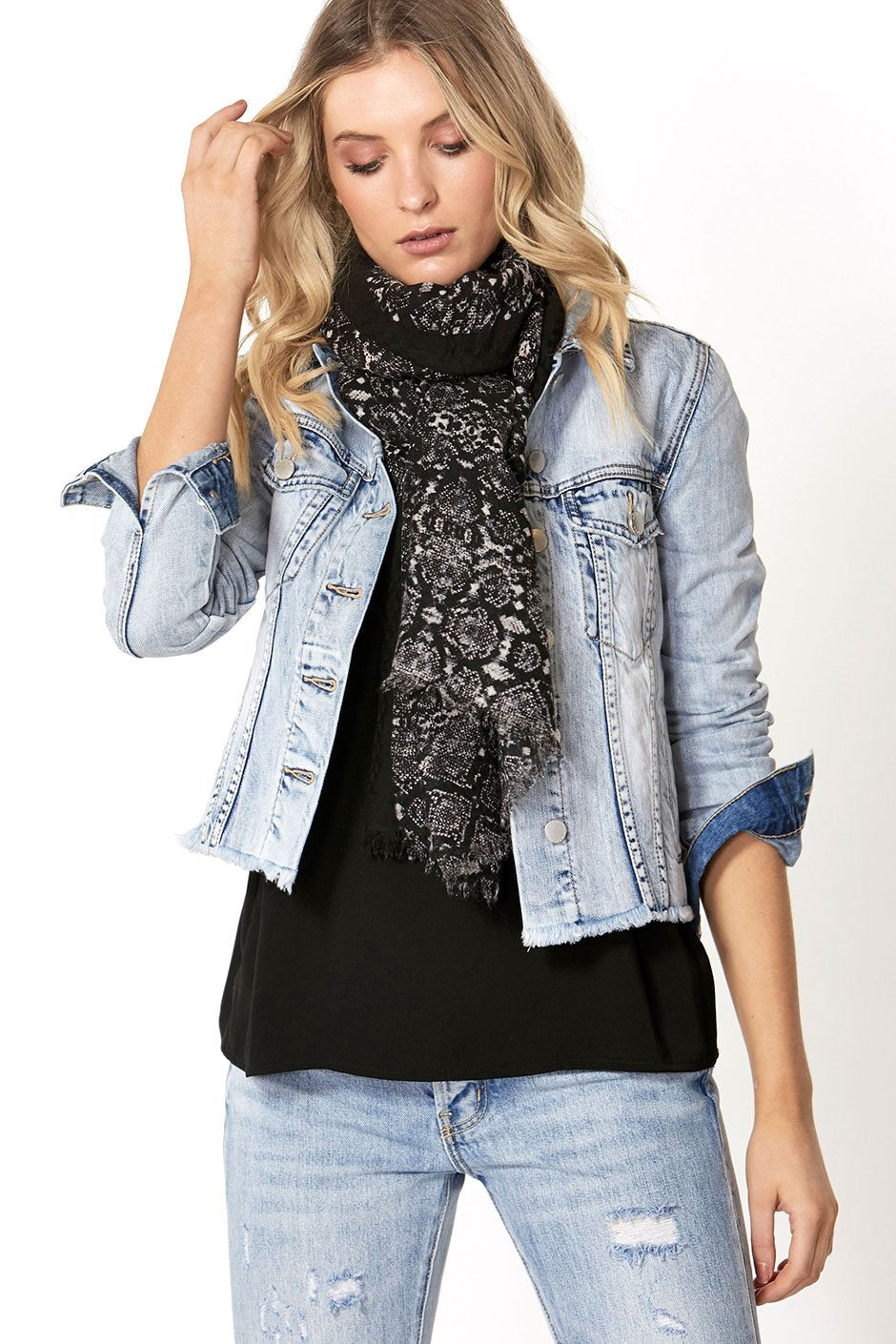 [TEST] Animal Twin Lines Scarf