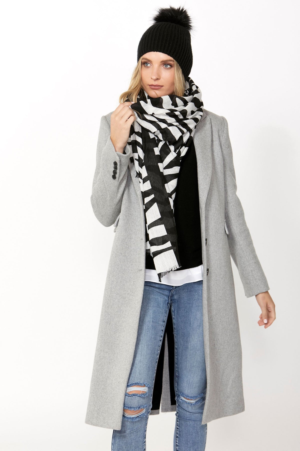 [TEST] Animal Twin Lines Scarf