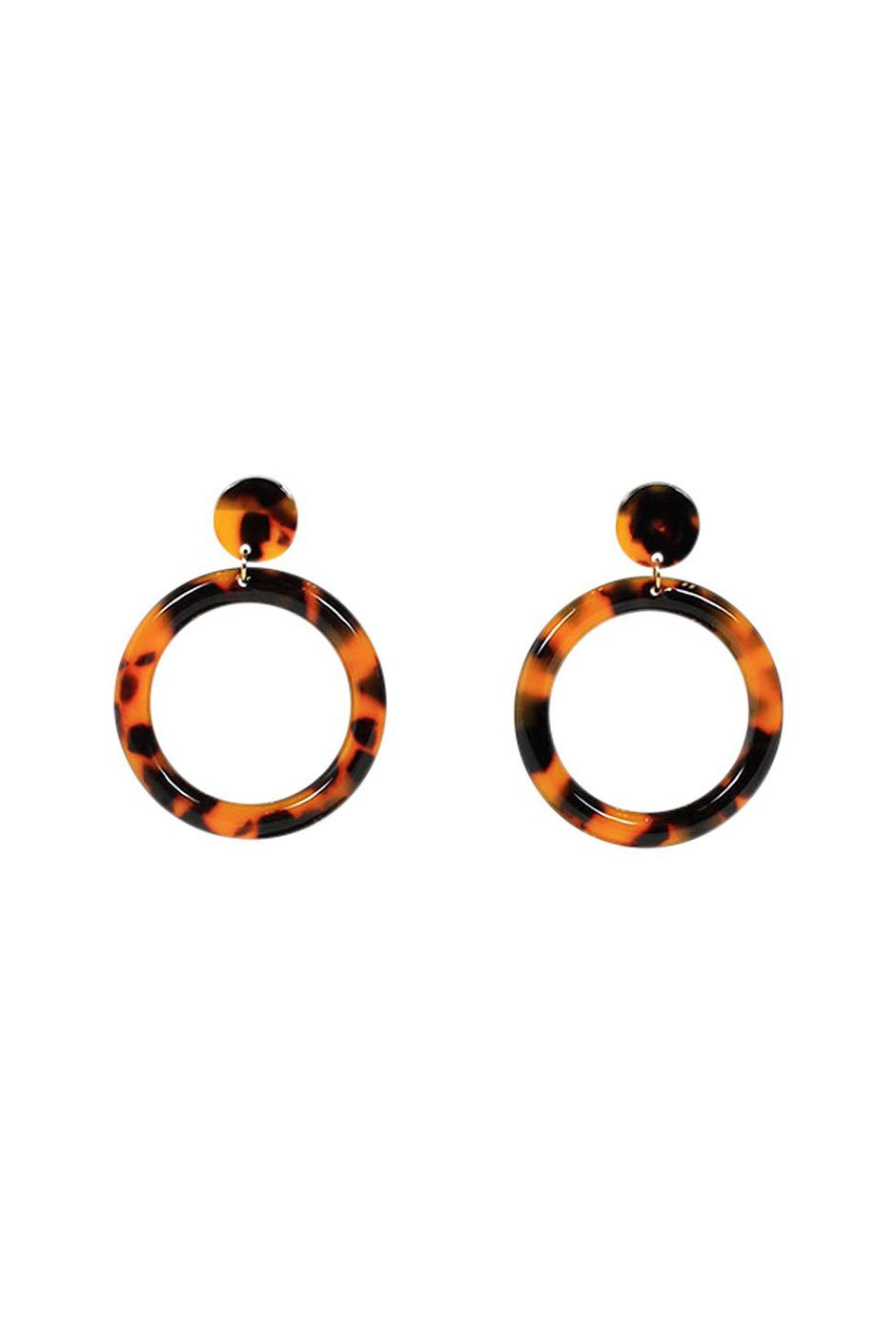 [TEST] Jae Resin Hoop Stud Earrings