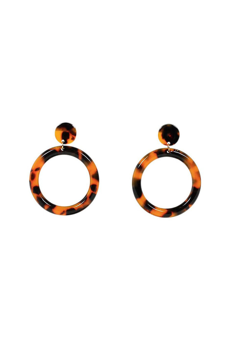 [TEST] Jae Resin Hoop Stud Earrings