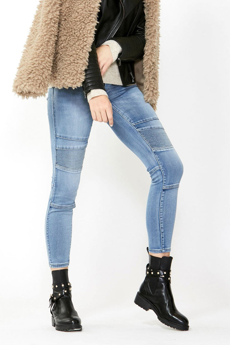 [TEST] Riley Crop Biker Jean
