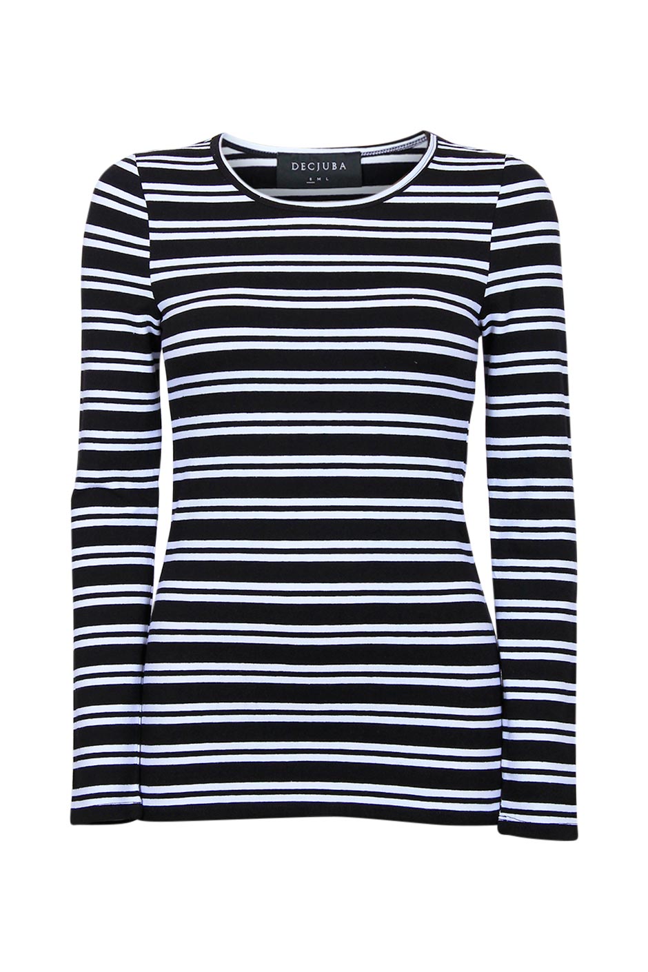 [TEST] Stripe Long Sleeve Crew Top
