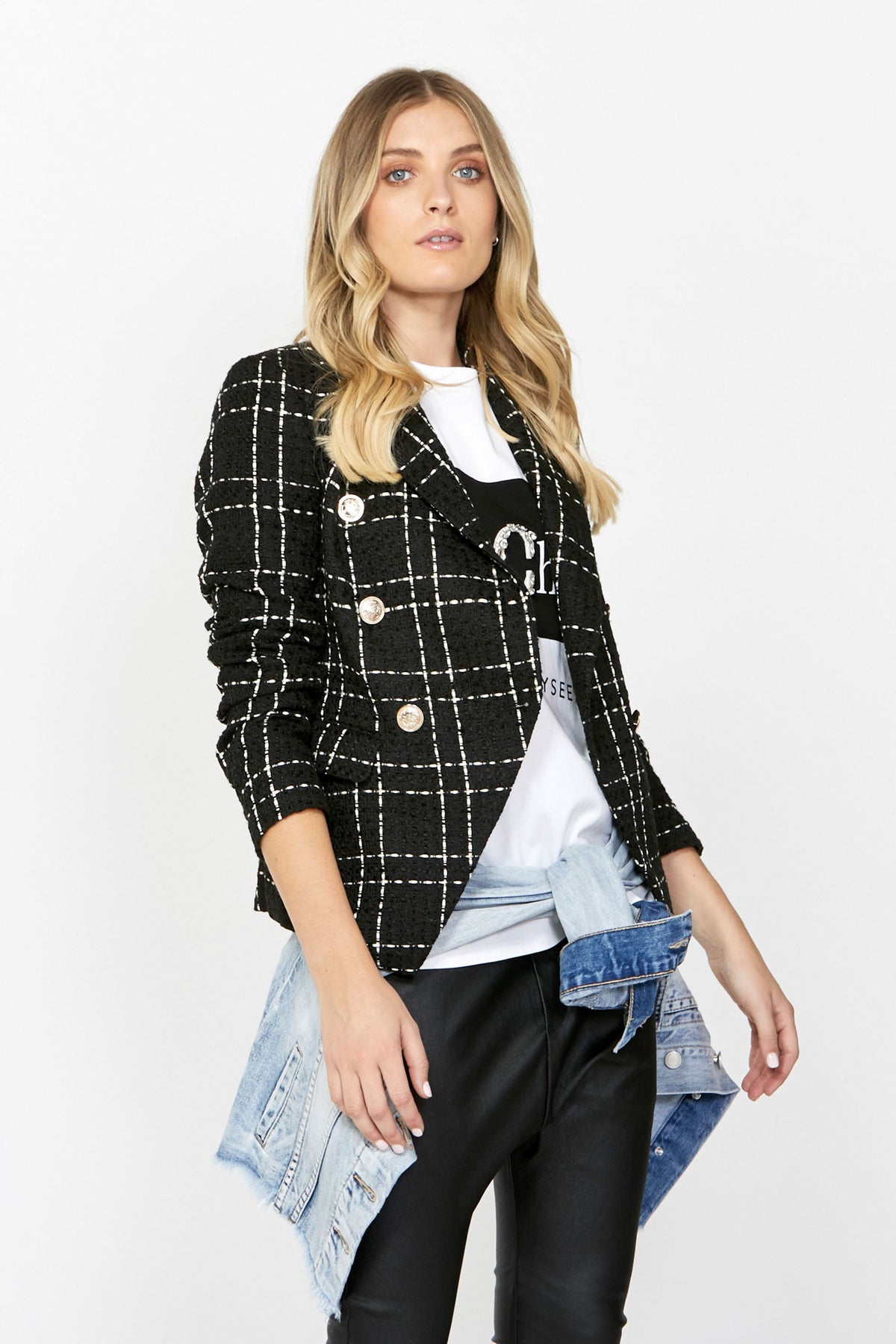 [TEST] Carly Boucle Blazer
