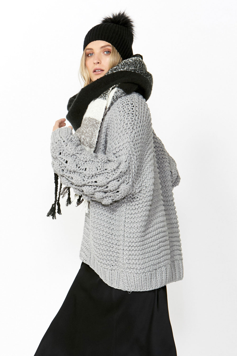 [TEST] Chloe Pom Detail Cardigan