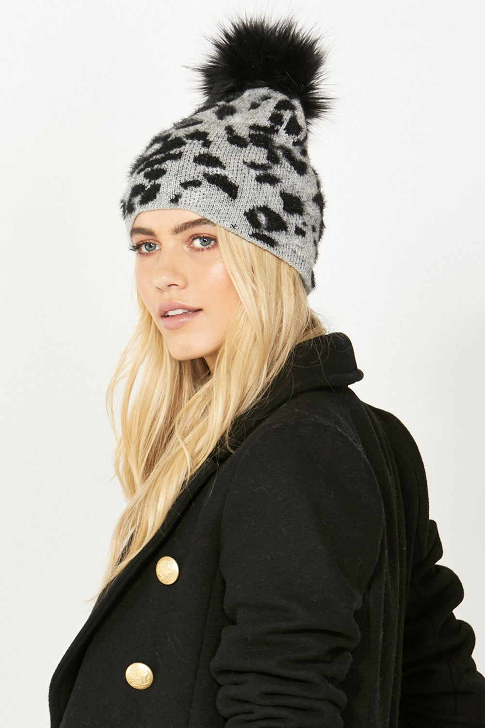 [TEST] Rachel Cheetah Pom Beanie