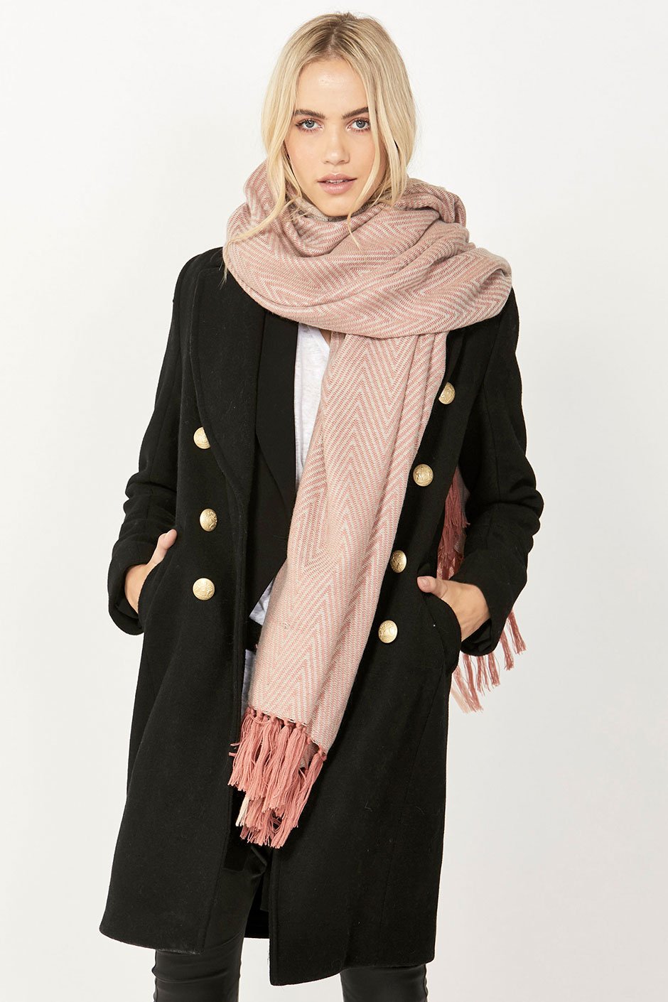 [TEST] Zig Zag Tassel Scarf