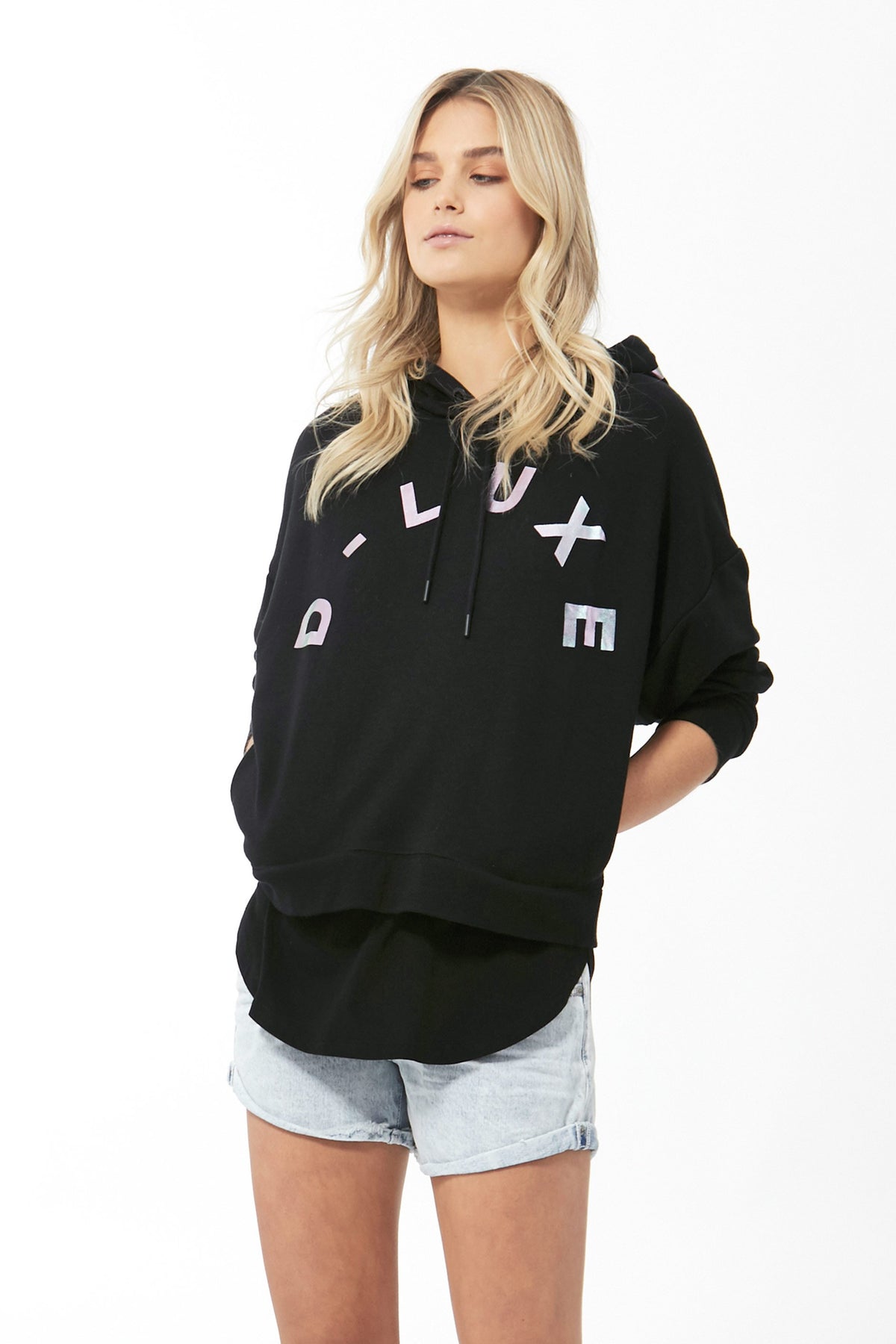 [TEST] D-Luxe Foil Hooded Sweat