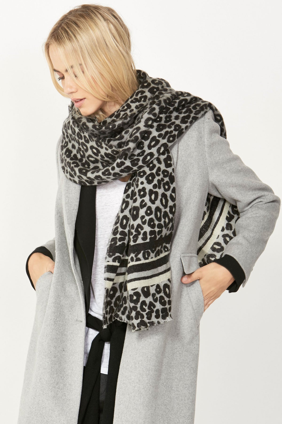 [TEST] Soft Leopard Lines Scarf