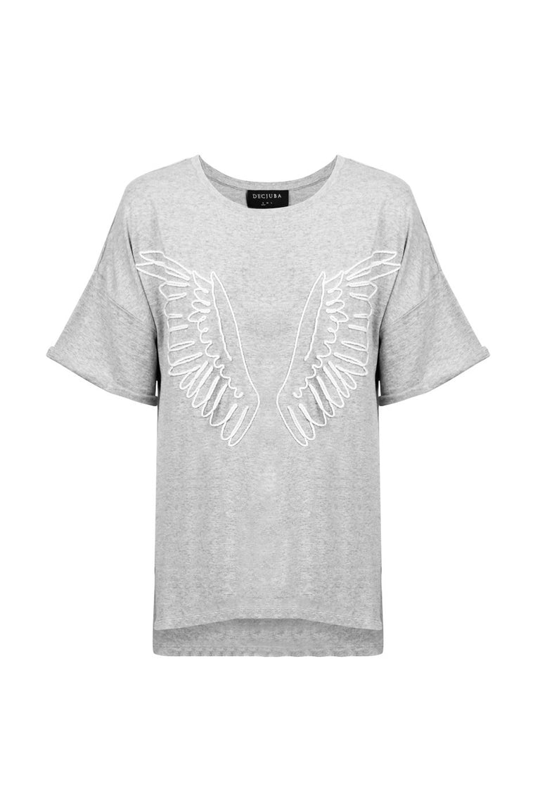 [TEST] Wings Rope Applique Tee
