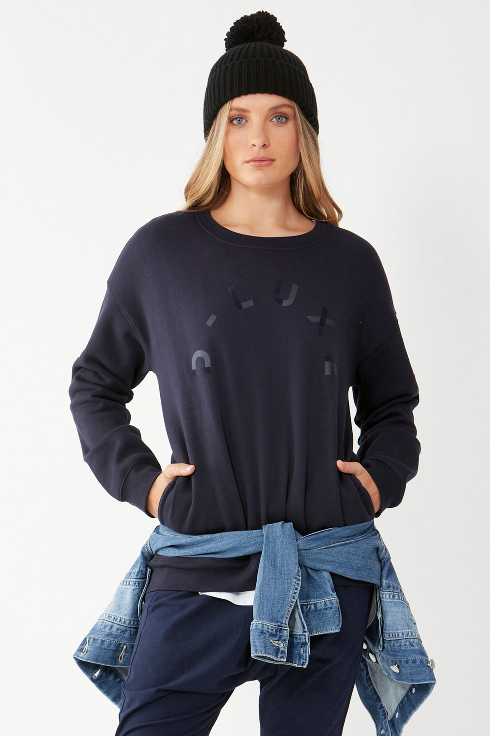[TEST] D-Luxe Crew Flocked Sweat
