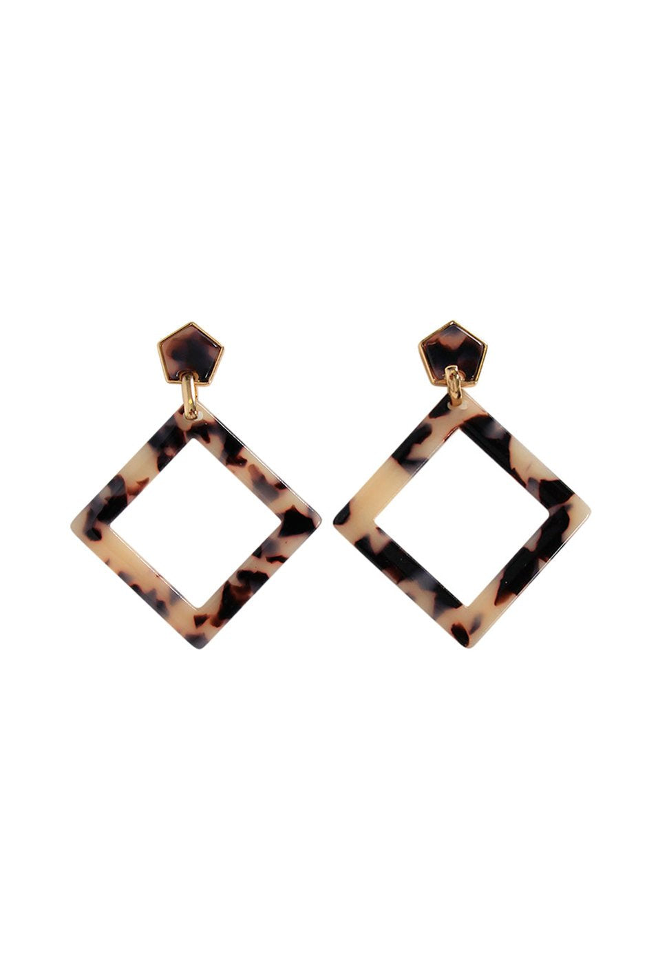 [TEST] Jana Square Resin Earrings