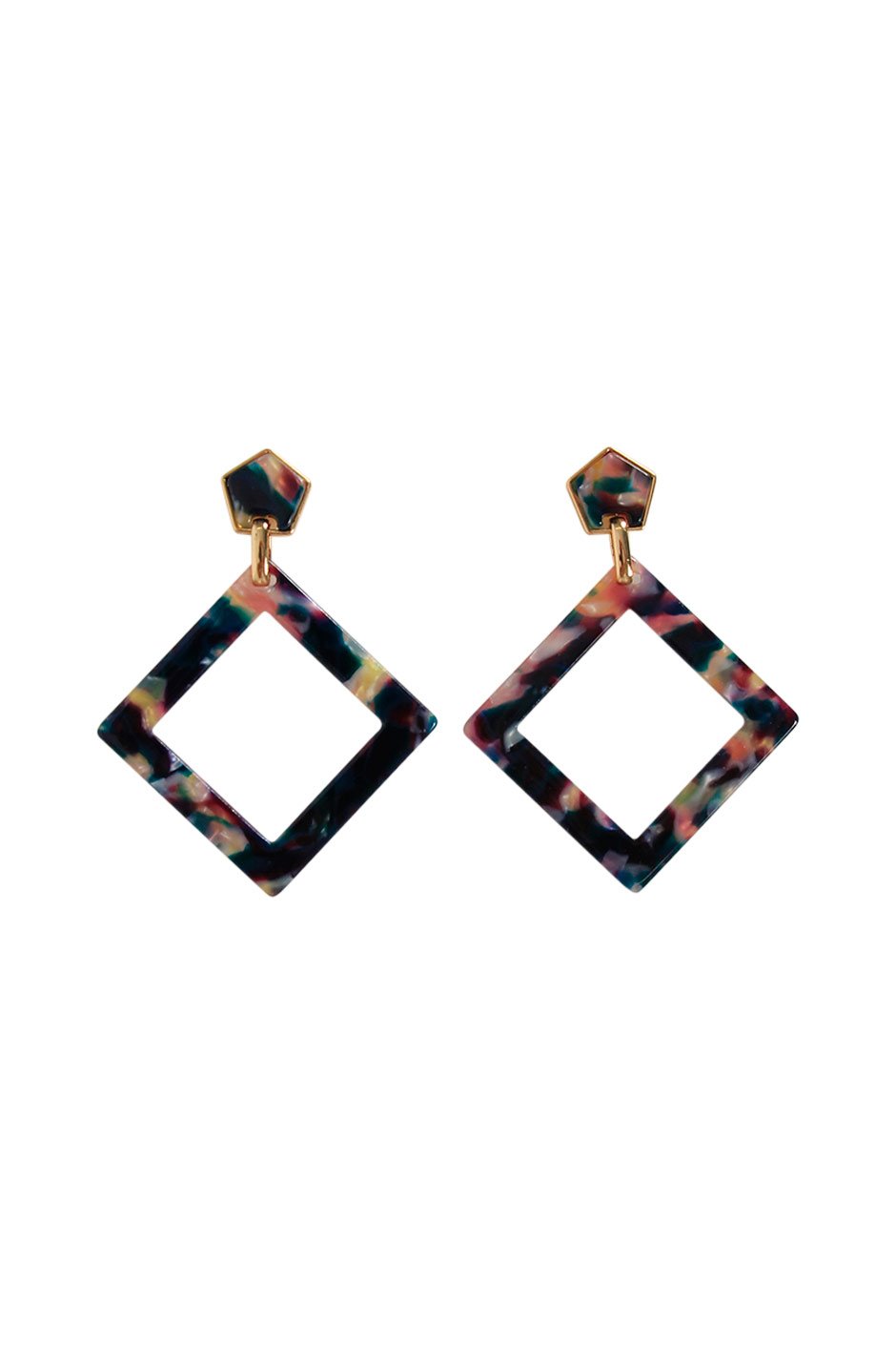 [TEST] Jana Square Resin Earrings