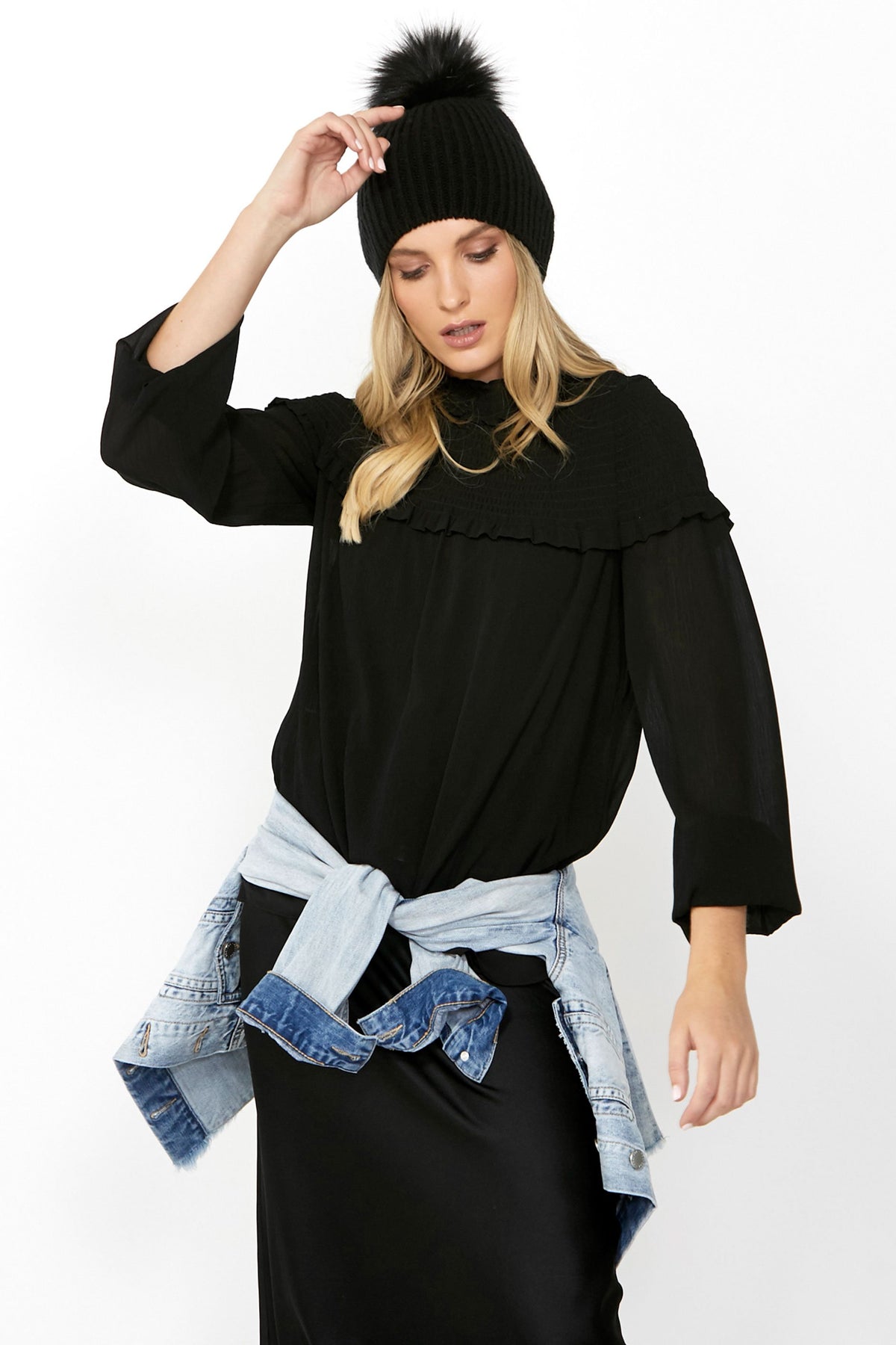 [TEST] Kelsey Shirred Yoke Blouse