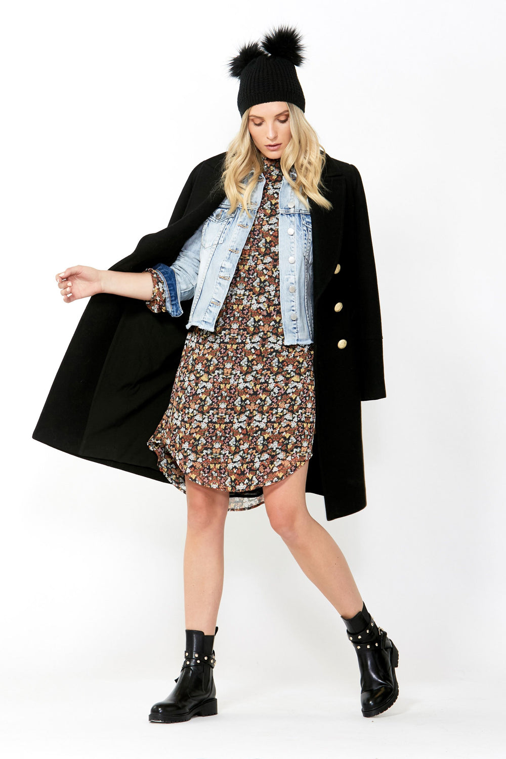 [TEST] Abby High Neck Shift Dress