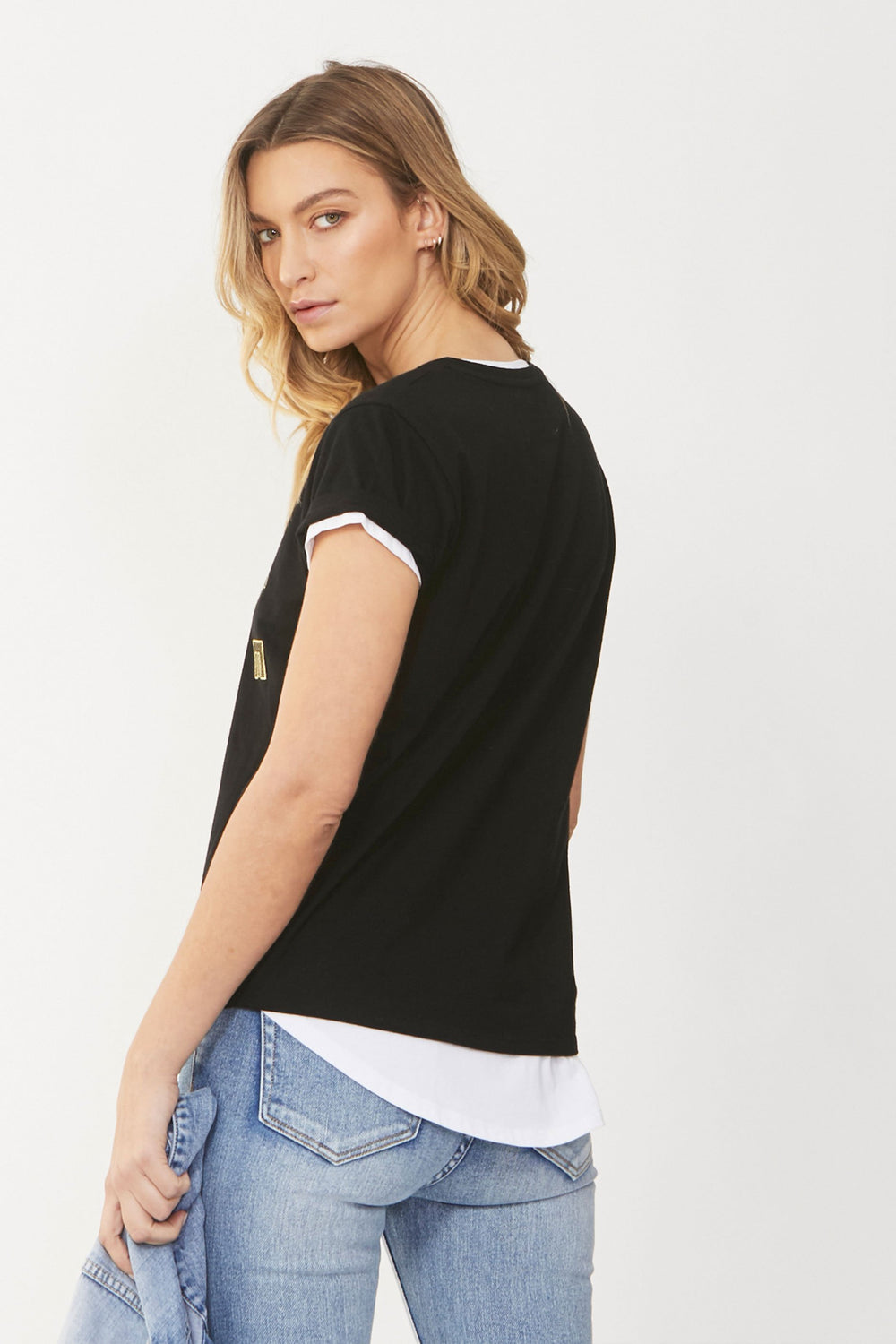 [TEST] Luxe Embroidered Logo Tee