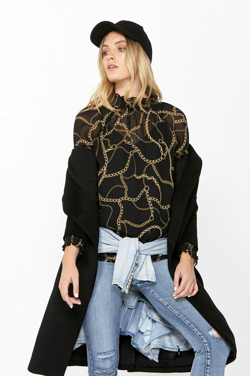 [TEST] Charlie Shirred Sleeve Blouse