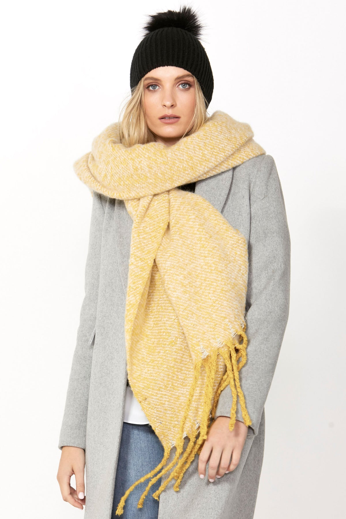 [TEST] Monica Textured Tassel Scarf
