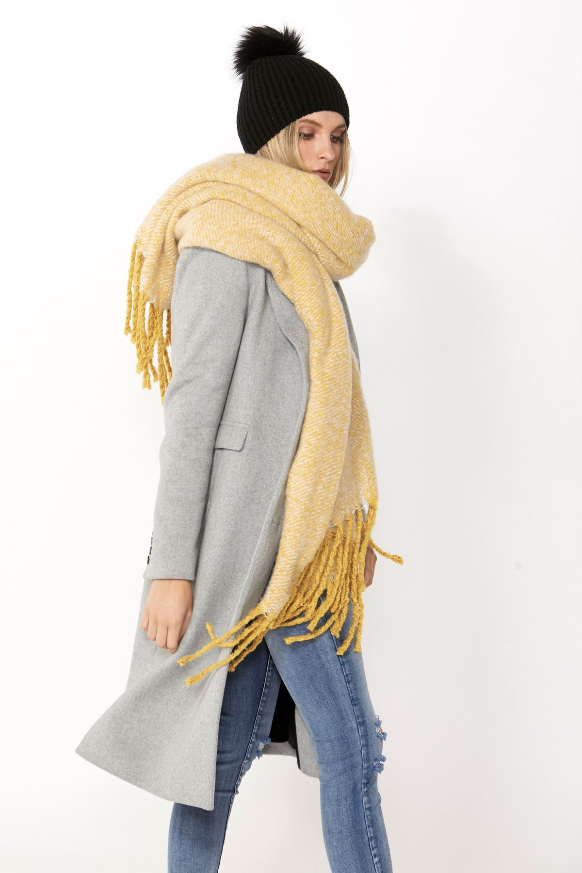 [TEST] Monica Textured Tassel Scarf