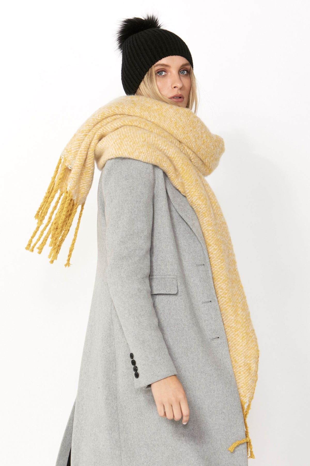 [TEST] Monica Textured Tassel Scarf