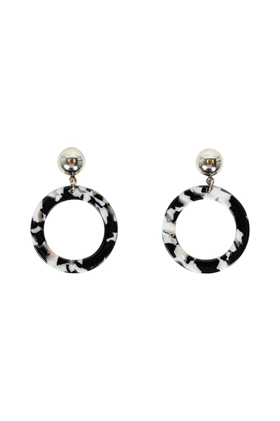 [TEST] Amber Resin Stud Hoops