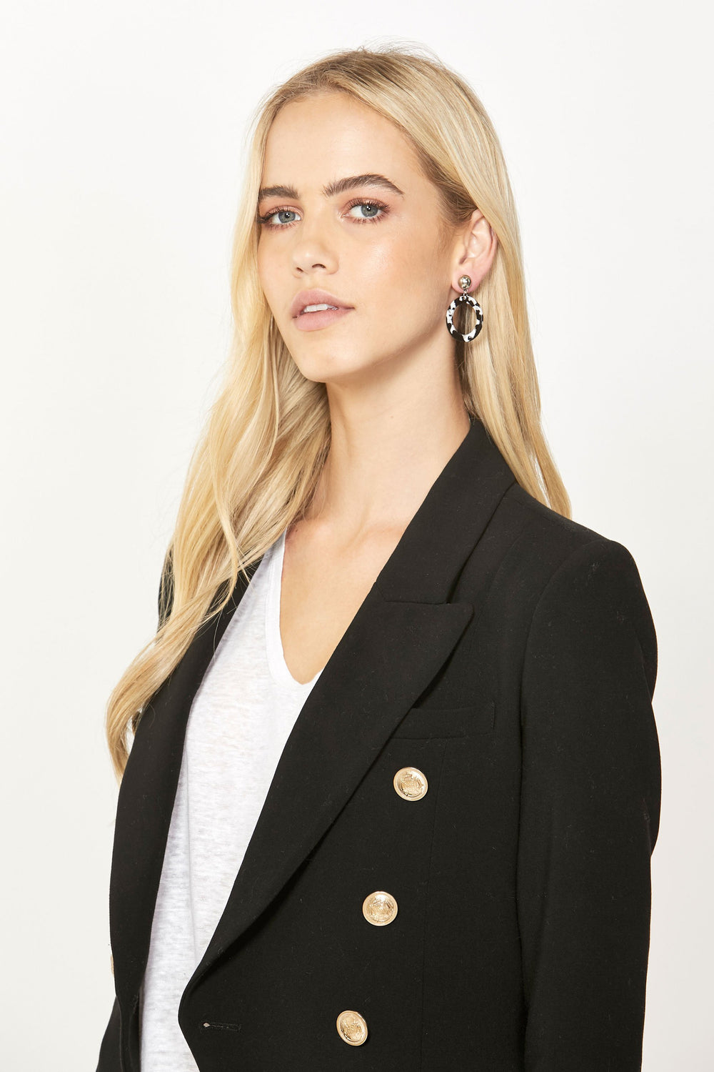 [TEST] Amber Resin Stud Hoops
