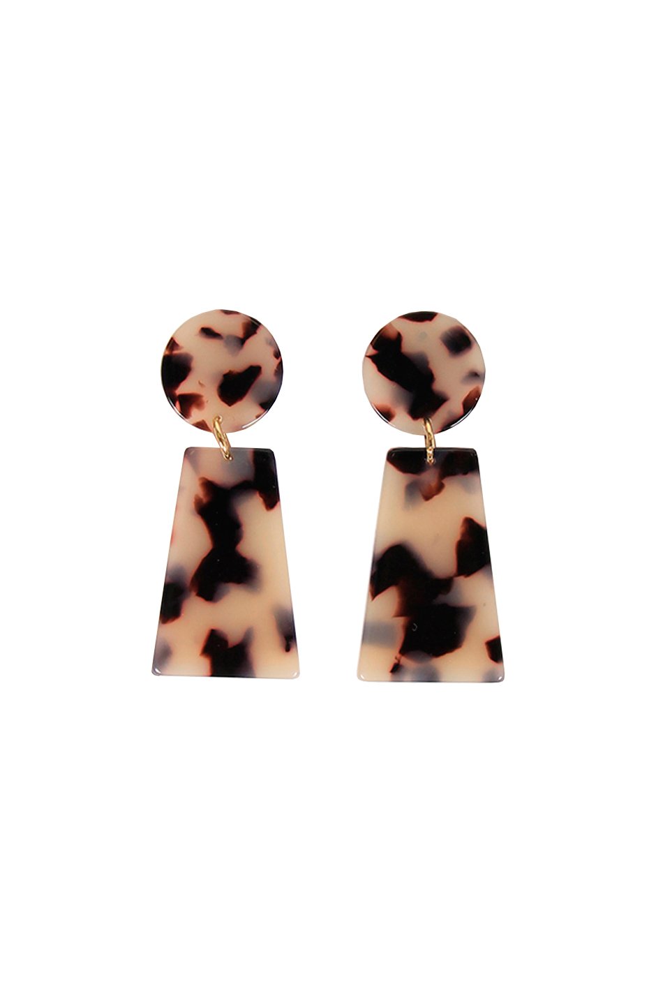 [TEST] Mora Circle Rec Resin Earrings